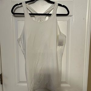 White shelf bra tank